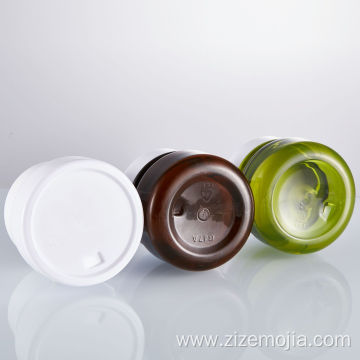 60ml cosmetic plastic green jar